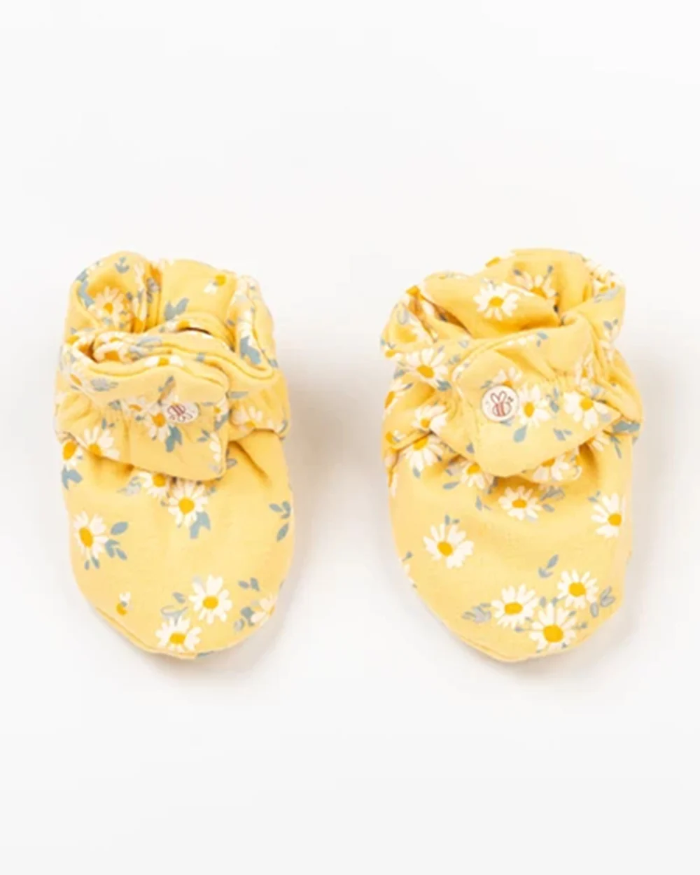 Beelittle Yellow Caps, Booties & Mittens Set-Cotton-Gypsy Flowers-For Infants - Image 3