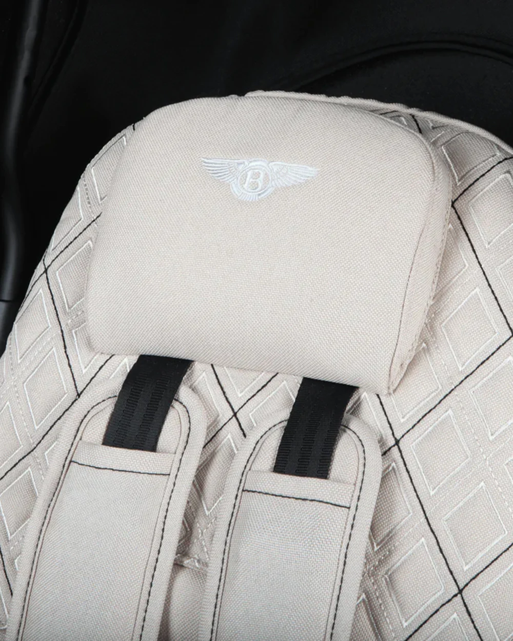 Bentley Mulliner 6 in 1 Trike Stroller-Continental GT Mulliner Style Replica Wheels-Cross Stiched & Cushioned Seats-With Bentley Badge & Anti Slip Pedals-For 6M to 5Y (Upto 25 Kg)-Mandarin - Image 15