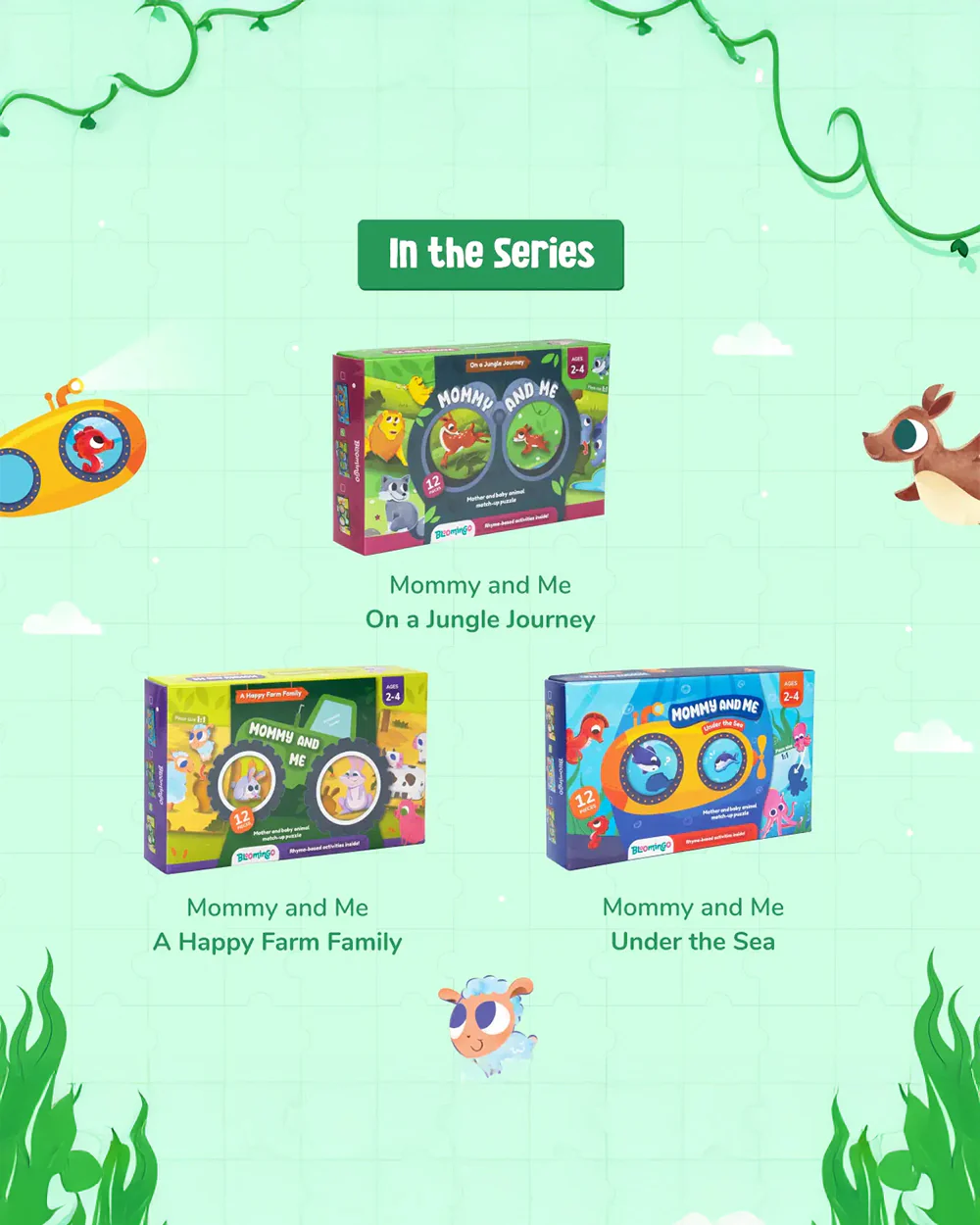 Bloomingo Mommy And Me Learning Kit-On A Jungle Journey-Learning & Educational Toys-24M+ - Image 6