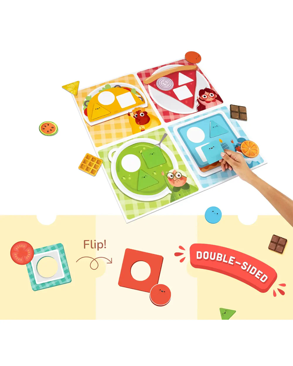 Bloomingo The Shapes & Colours Puzzle-Cafe -24 Pieces-Learning & Educational Toys-24M+ - Image 4