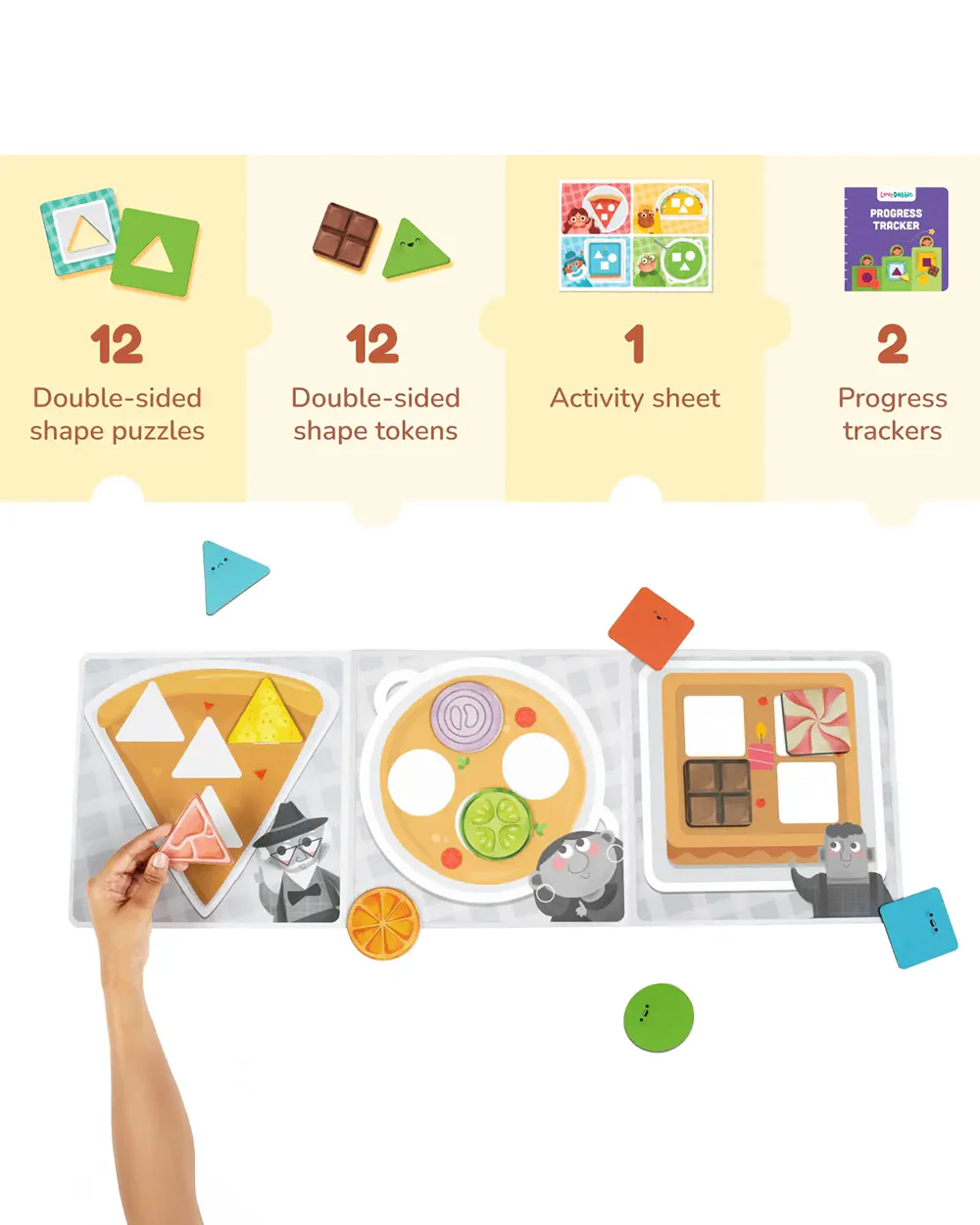 Bloomingo The Shapes & Colours Puzzle-Cafe -24 Pieces-Learning & Educational Toys-24M+ - Image 5