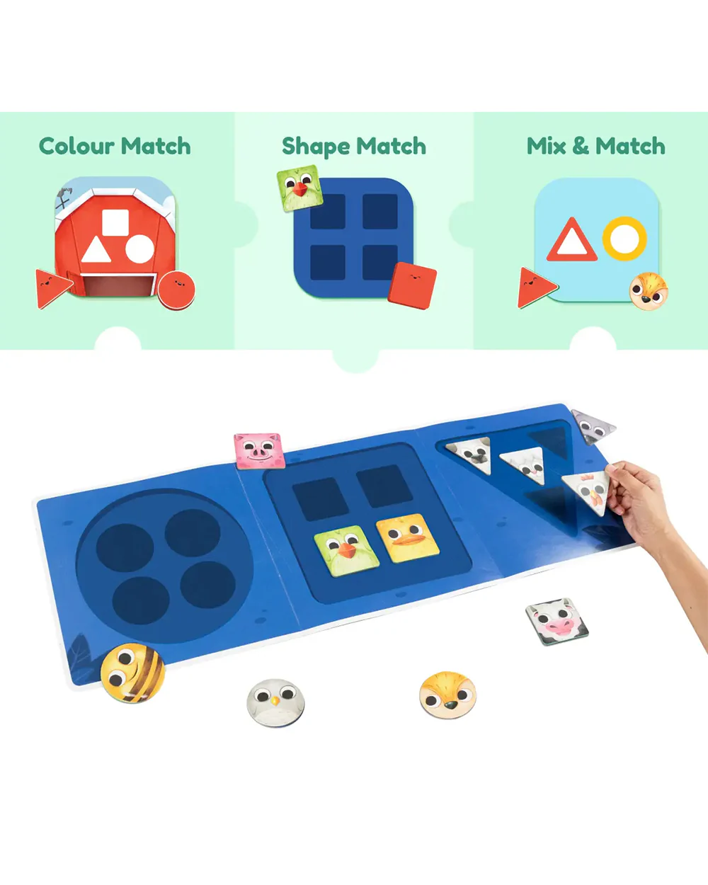 Bloomingo The Shapes & Colours Puzzle-On My Farm -24 Pieces-Learning & Educational Toys-24M+ - Image 3