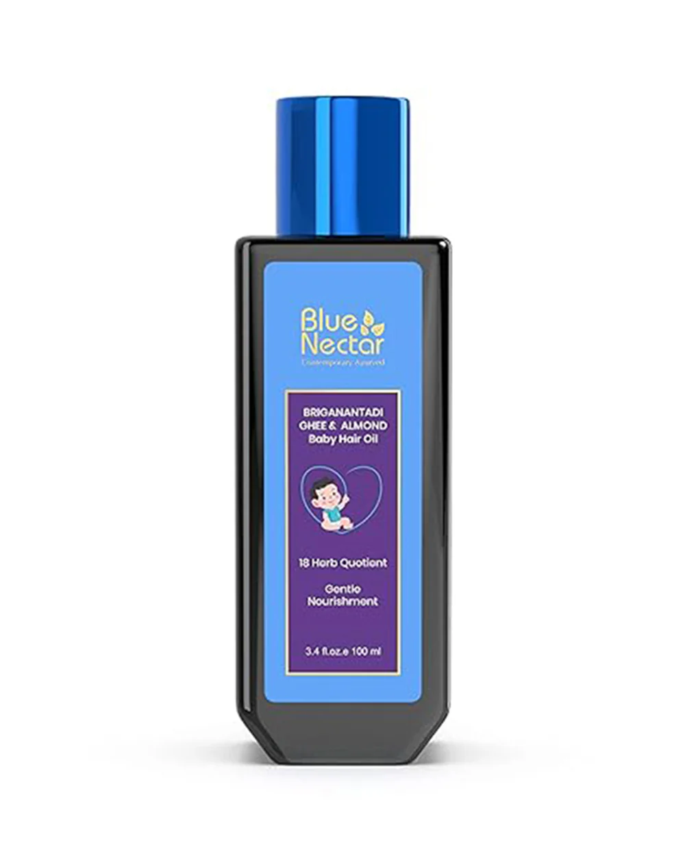 Blue Nectar Baby Hair Oil-With Briganantadi Ghee & Almond - Image 22