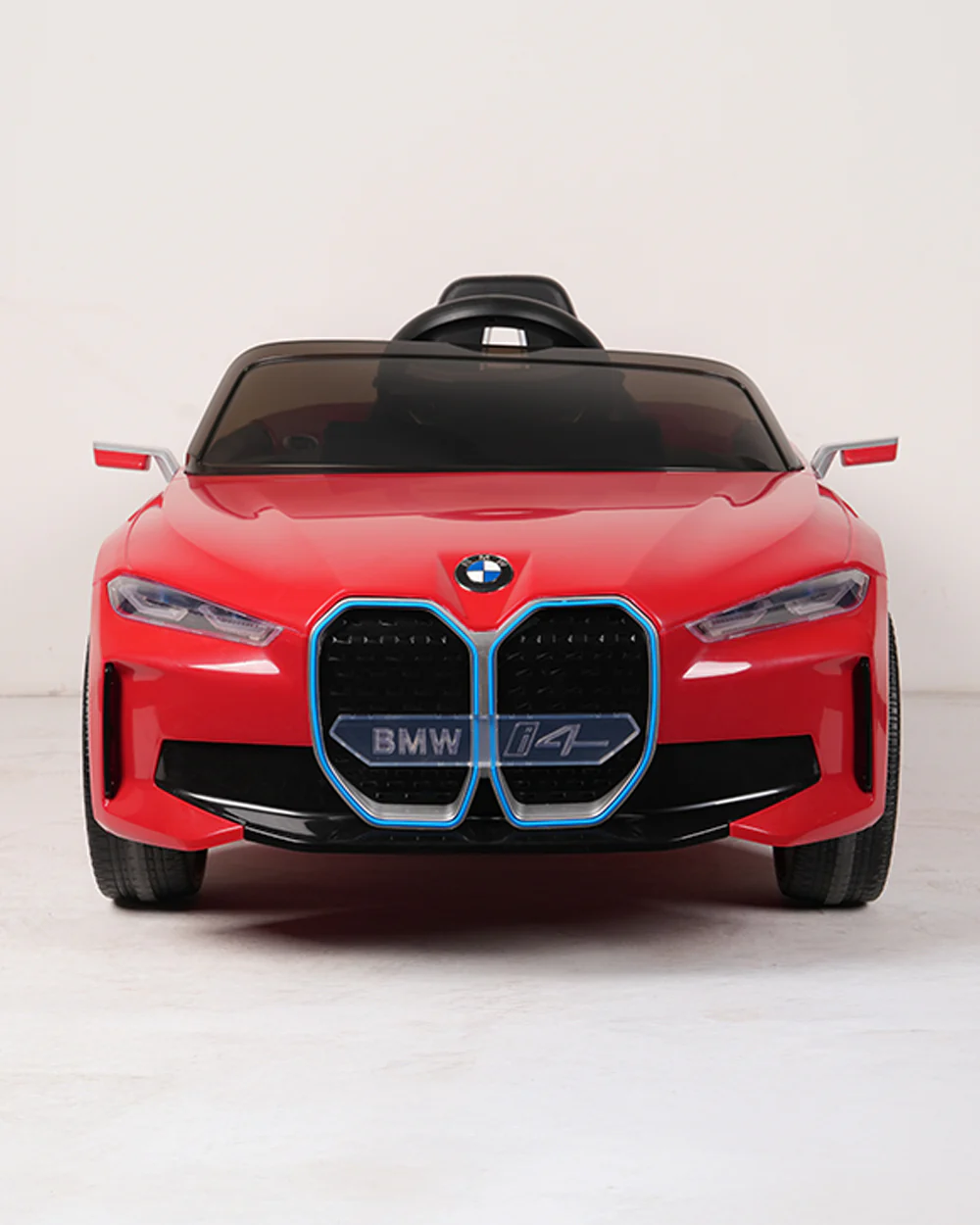 BMW i4 Ride On Car-Battery Operated-With Manual or Remote Option to Steer-Tough Tires with Rear Suspension-Integrated Music-Emotorad-For 3Y+ (Upto 30 kg)-Red - Image 9