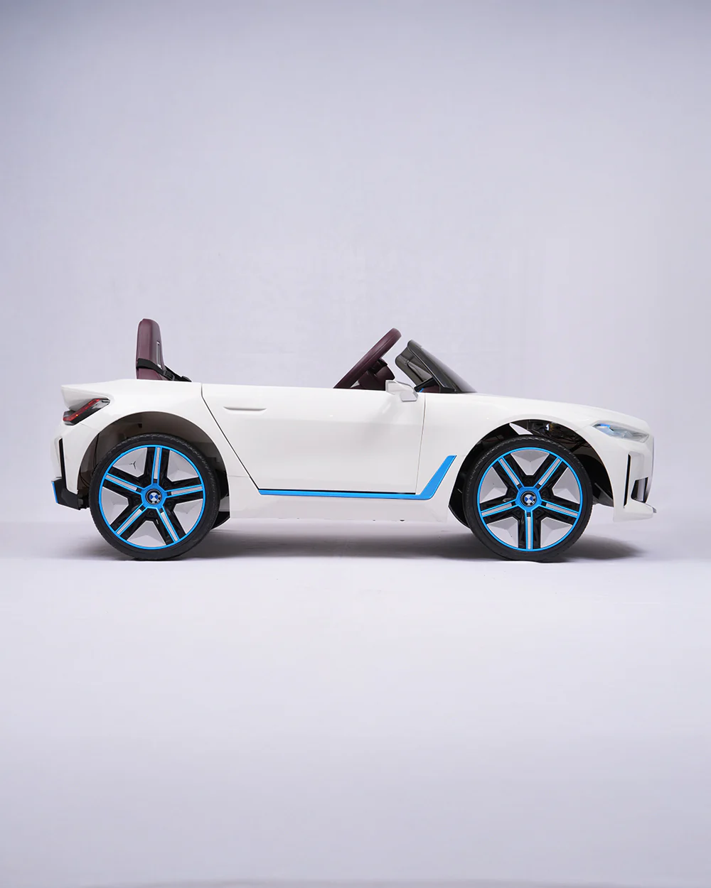 BMW i4 Ride On Car-Battery Operated-With Manual or Remote Option to Steer-Tough Tires with Rear Suspension-Integrated Music-Emotorad-For 3Y+ (Upto 30 kg)-White - Image 18
