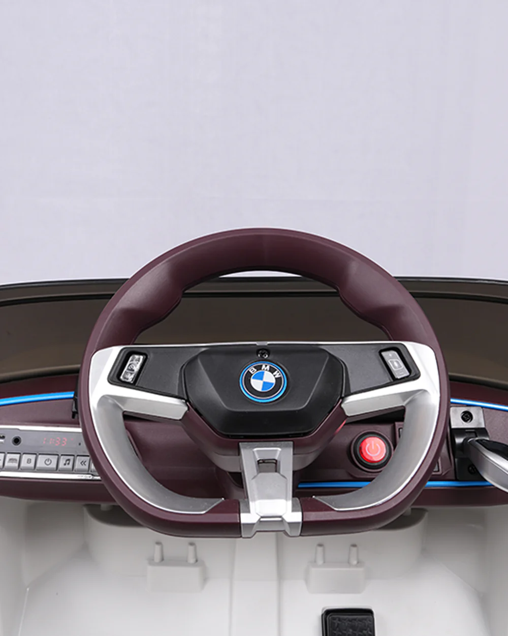 BMW i4 Ride On Car-Battery Operated-With Manual or Remote Option to Steer-Tough Tires with Rear Suspension-Integrated Music-Emotorad-For 3Y+ (Upto 30 kg)-White - Image 7