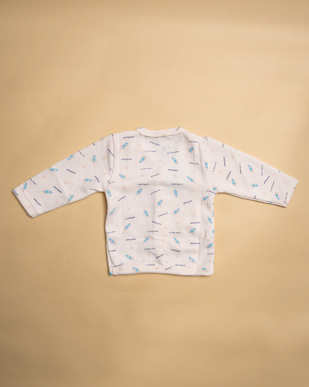 Bodycare Peach Pink Thermal Set-Rocket-Cotton-For Infants - Image 12