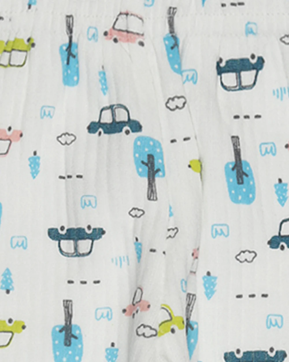 Bodycare Blue Winter Wear Thermal Set-Cars-Cotton-For Infants - Image 7