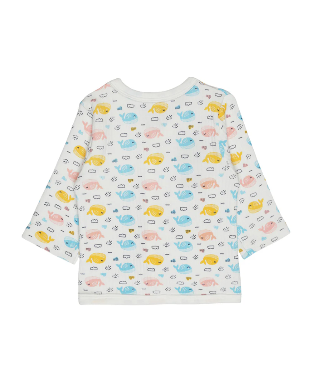 Bodycare Blue Winter Wear Thermal Set-Fishes-Cotton-For Infants - Image 3