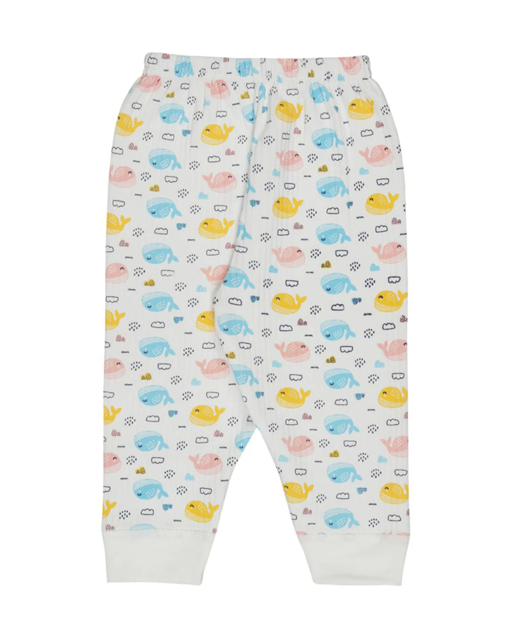 Bodycare Blue Winter Wear Thermal Set-Fishes-Cotton-For Infants - Image 5