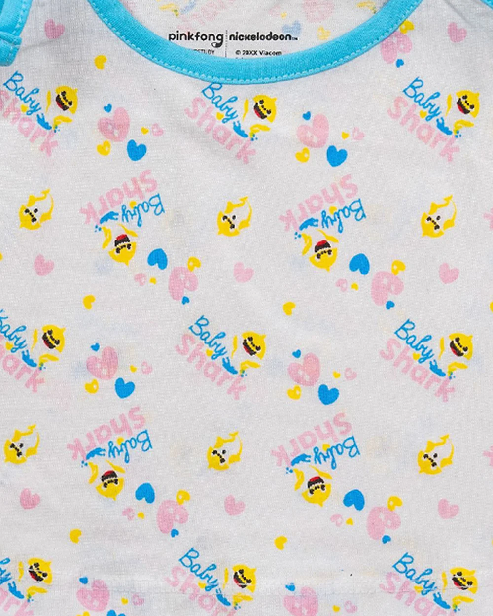 Bodycare Turquoise, White & Pastel Pink Vest-Printed-Cotton-Pack of 3-For Infants - Image 8