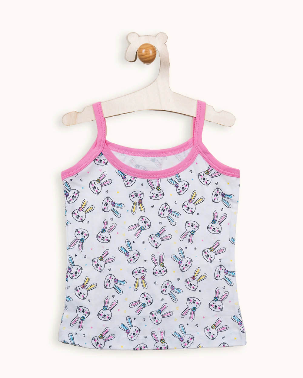 Bodycare Turquoise, White & Pastel Pink Vest-Pull On-Printed-Cotton-Pack of 3-For Infants - Image 6