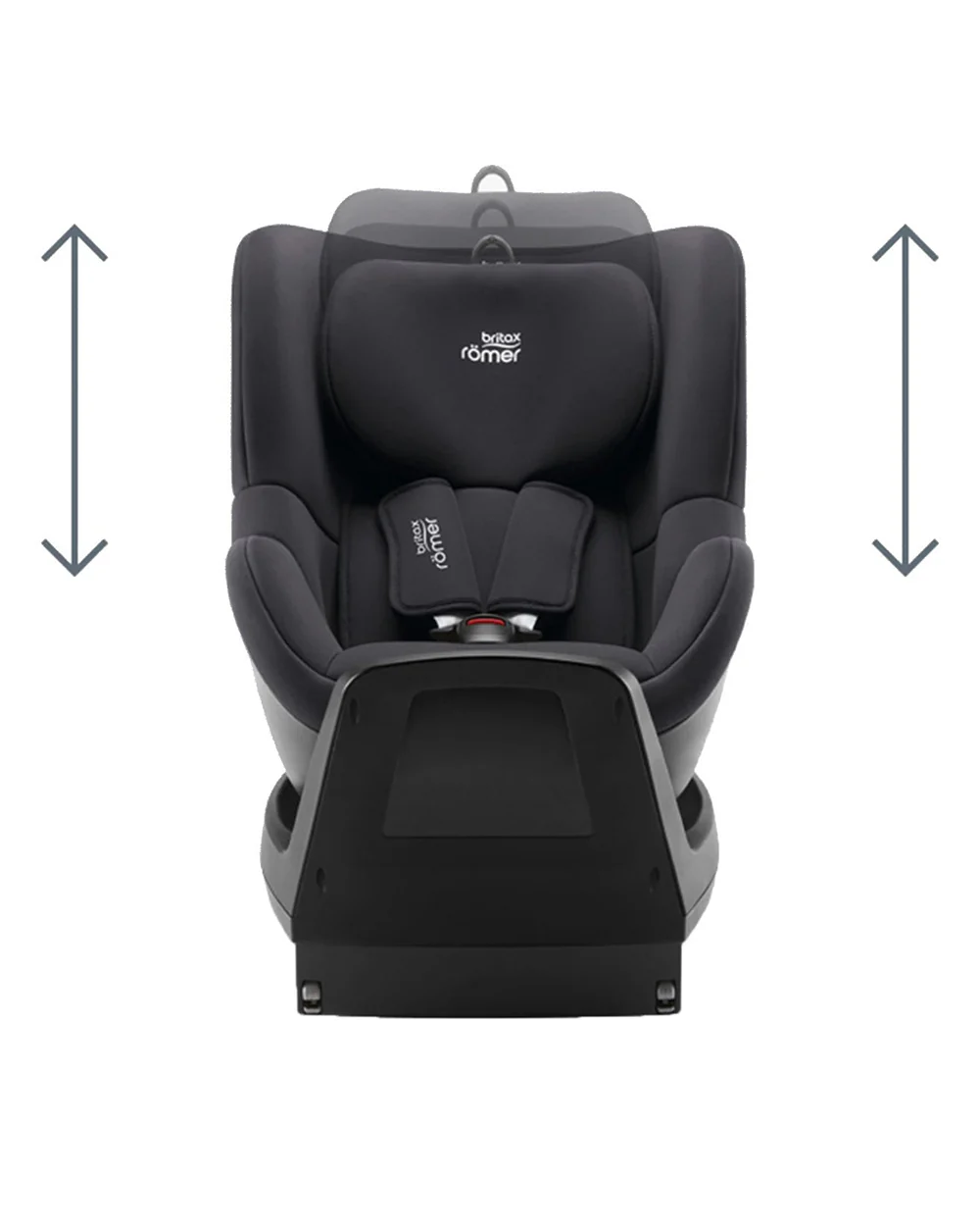 Britax Dualfix Plus Baby Car Seat-Convertible (Front & Rear Facing)-360 Degree Rotation-For 0 to 4Y (Upto 18Kg)-Midnight Grey - Image 13