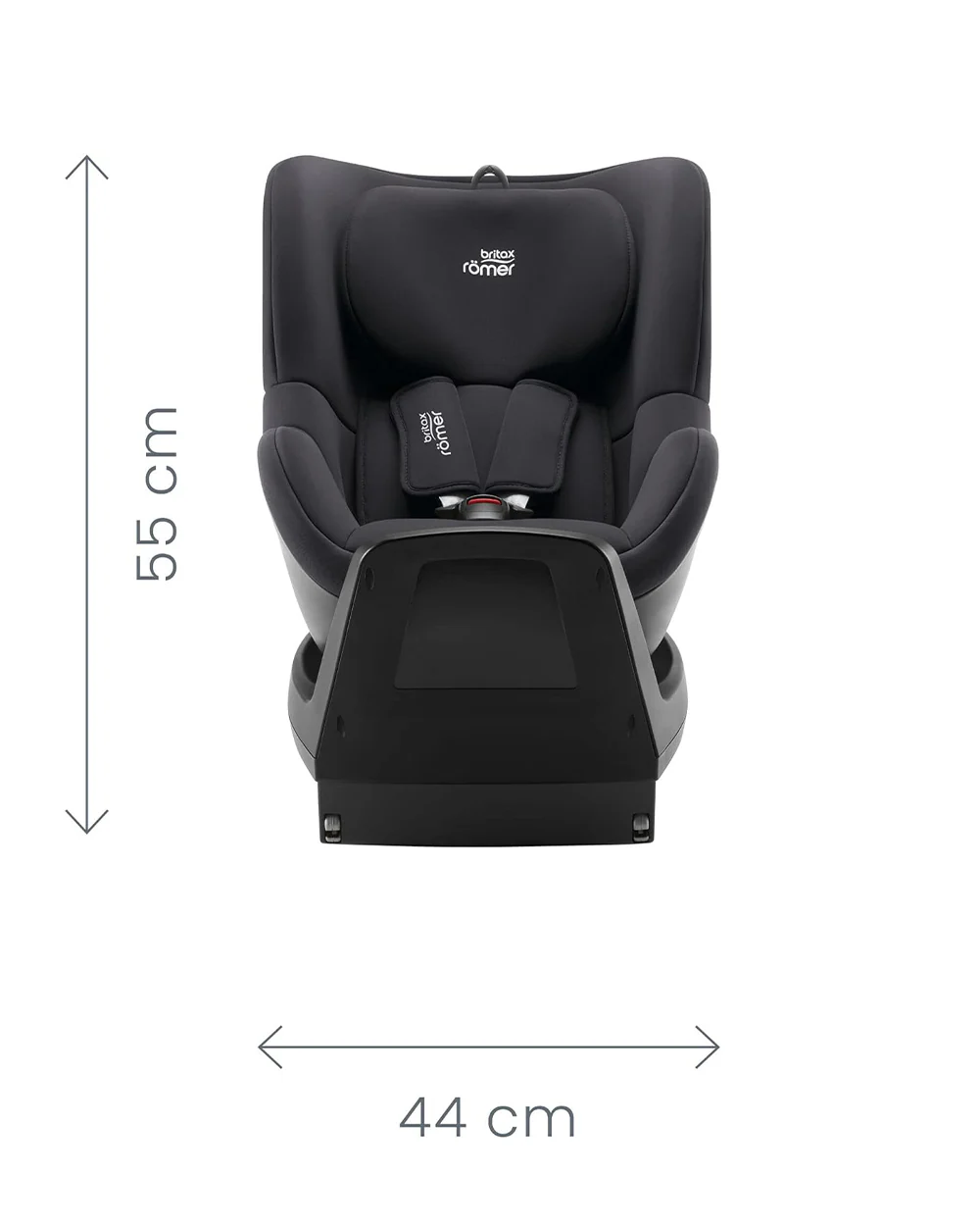 Britax Dualfix Plus Baby Car Seat-Convertible (Front & Rear Facing)-360 Degree Rotation-For 0 to 4Y (Upto 18Kg)-Space Black - Image 14