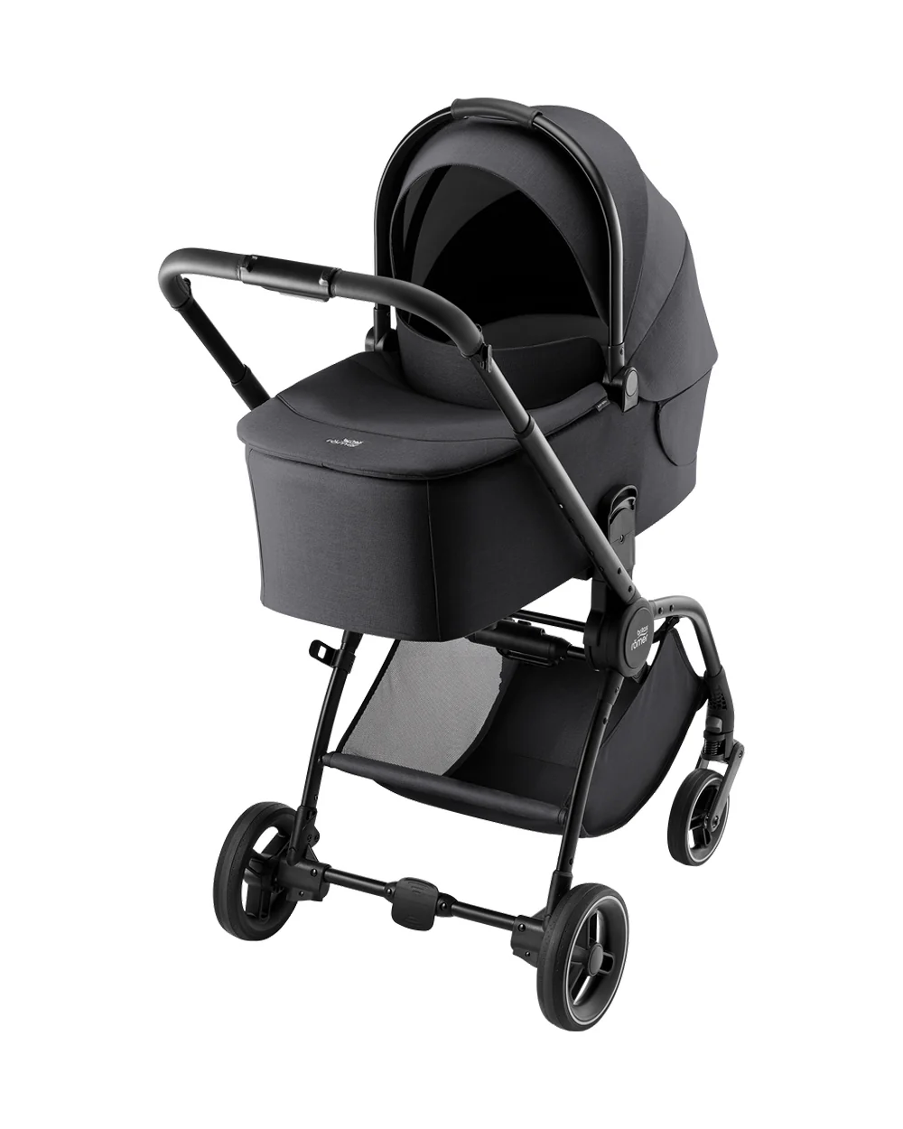 Britax Rio Lightweight Stroller-Height Adjustable Parent Handle Bar-Reversible & Flat Reclining Seat-One Hand Fold-Includes Cup Holder-For 0 to 4Y (Upto 22Kg)-Carbon Black - Image 13