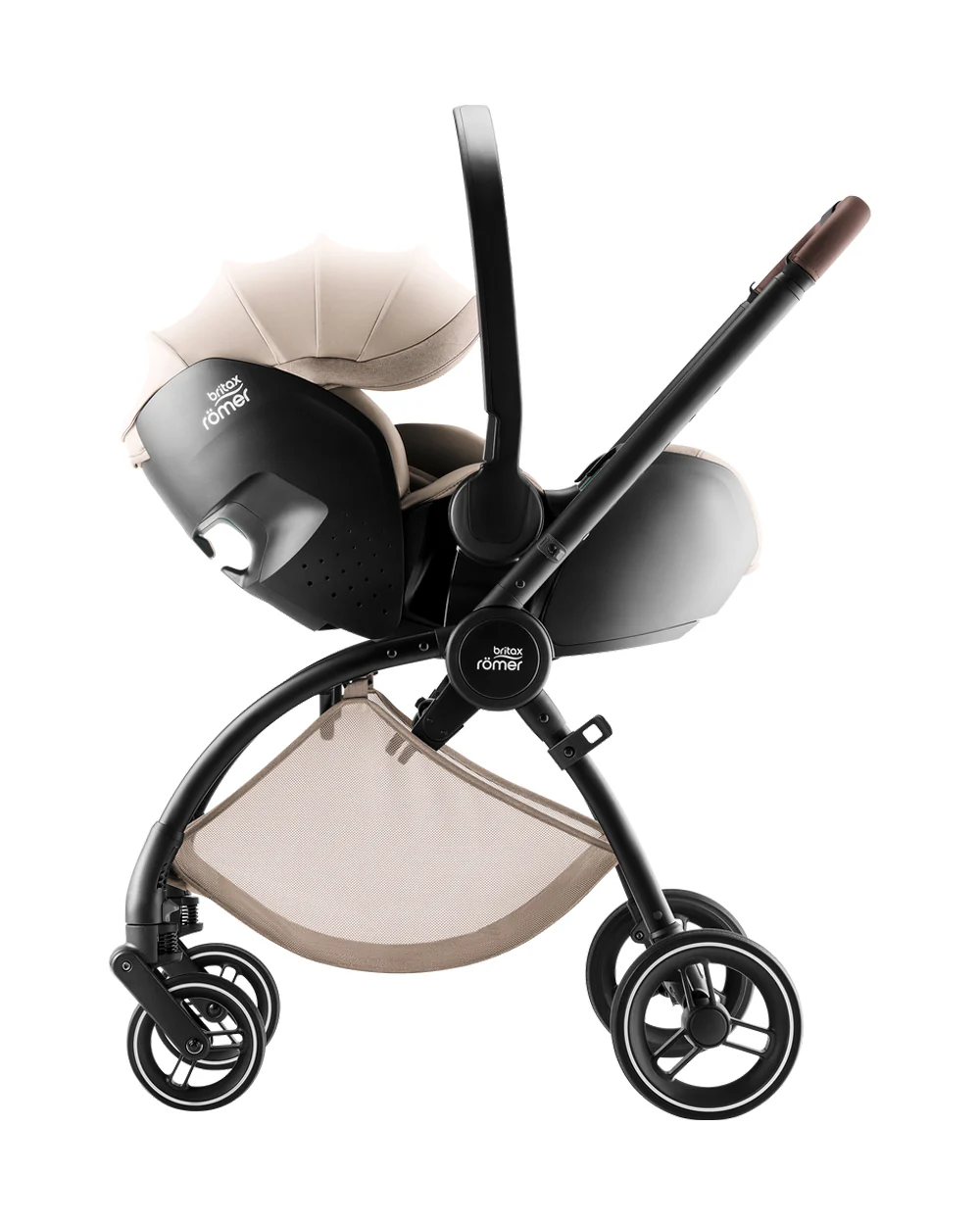 Britax Rio Lightweight Stroller-Height Adjustable Parent Handle Bar-Reversible & Flat Reclining Seat-One Hand Fold-Includes Cup Holder-For 0 to 4Y (Upto 22Kg)-Teak - Image 6