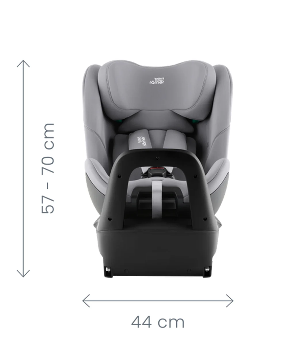Britax SWIVEL Baby Car Seat-Convertible (Front & Rear Facing)-6 Positions Recline-360 Degrees Rotation-Deep Side Wings for Maximum Protection-1 Year Warranty-For 0 to 7Y (Upto 30 Kg)-Midnight Grey - Image 18