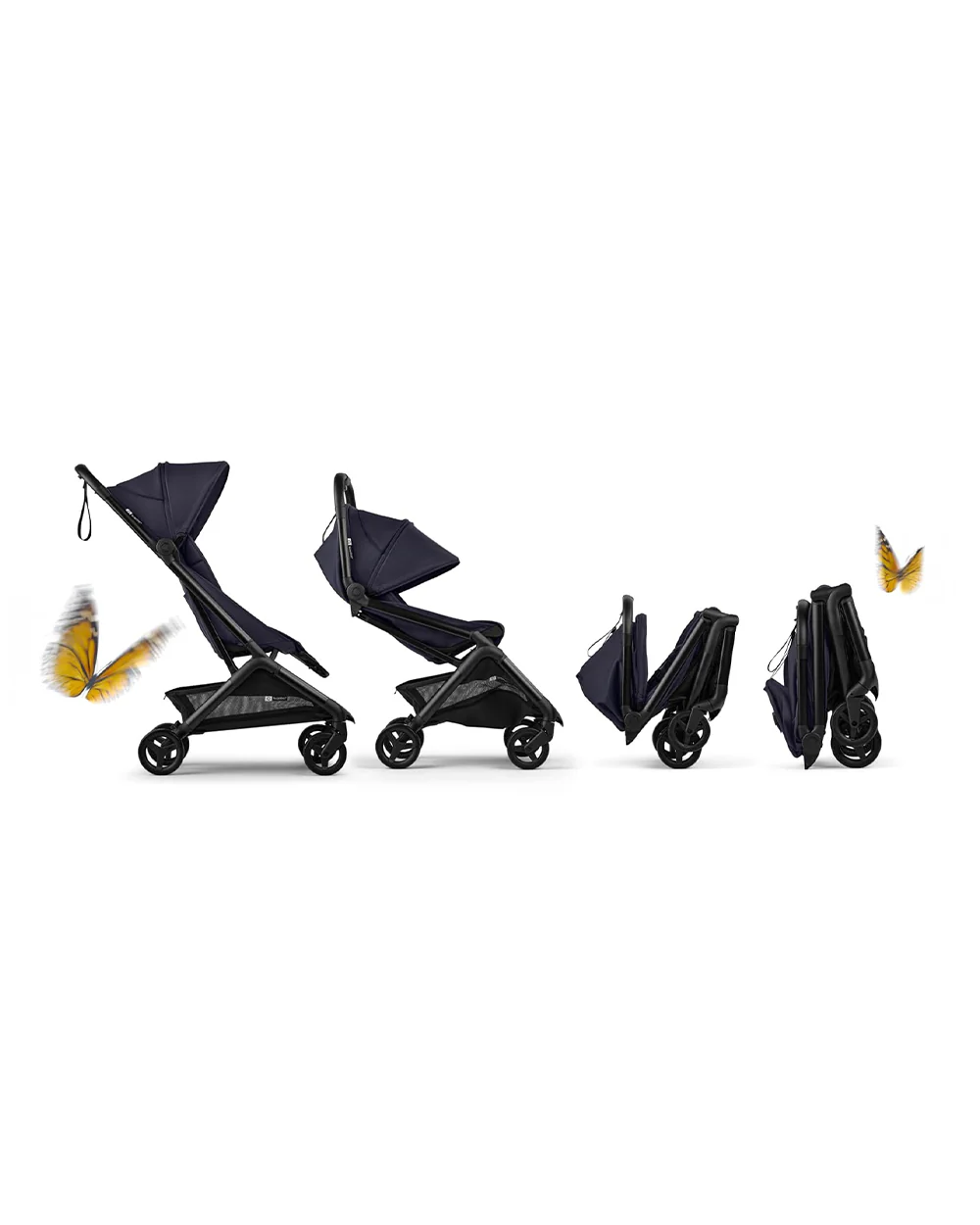 Bugaboo Butterfly 2 Cabin Friendly Stroller-One Second Ultra Compact Fold-Flat Reclining Seat-Large Storage Basket-Car Seat Compatible-2 Years Warranty-For 0 to 4Y-Deep Indigo - Image 8