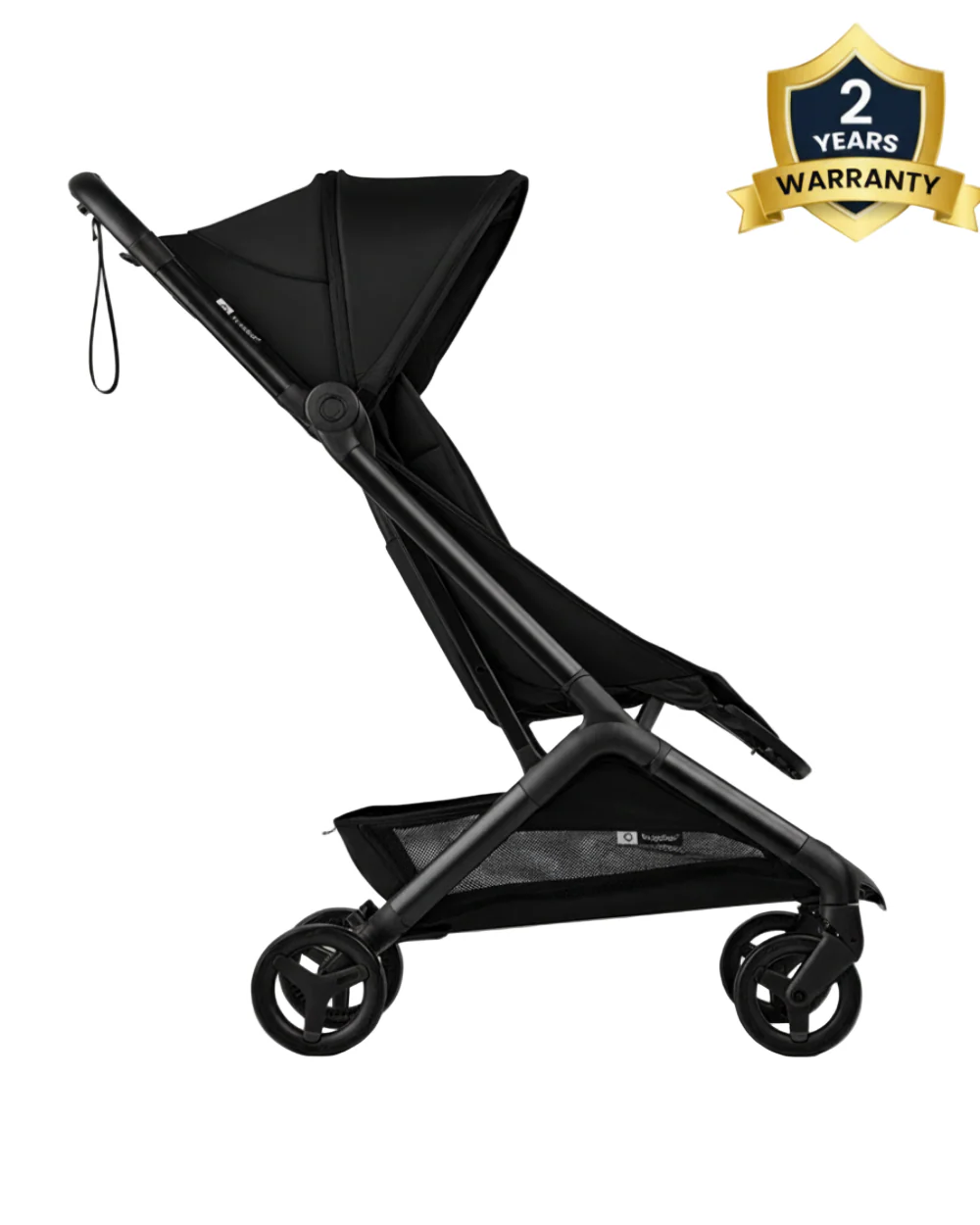 Bugaboo Butterfly 2 Cabin Friendly Stroller-One Second Ultra Compact Fold-Flat Reclining Seat-Large Storage Basket-Car Seat Compatible-2 Years Warranty-For 0 to 4Y-Midnight Black - Image 2
