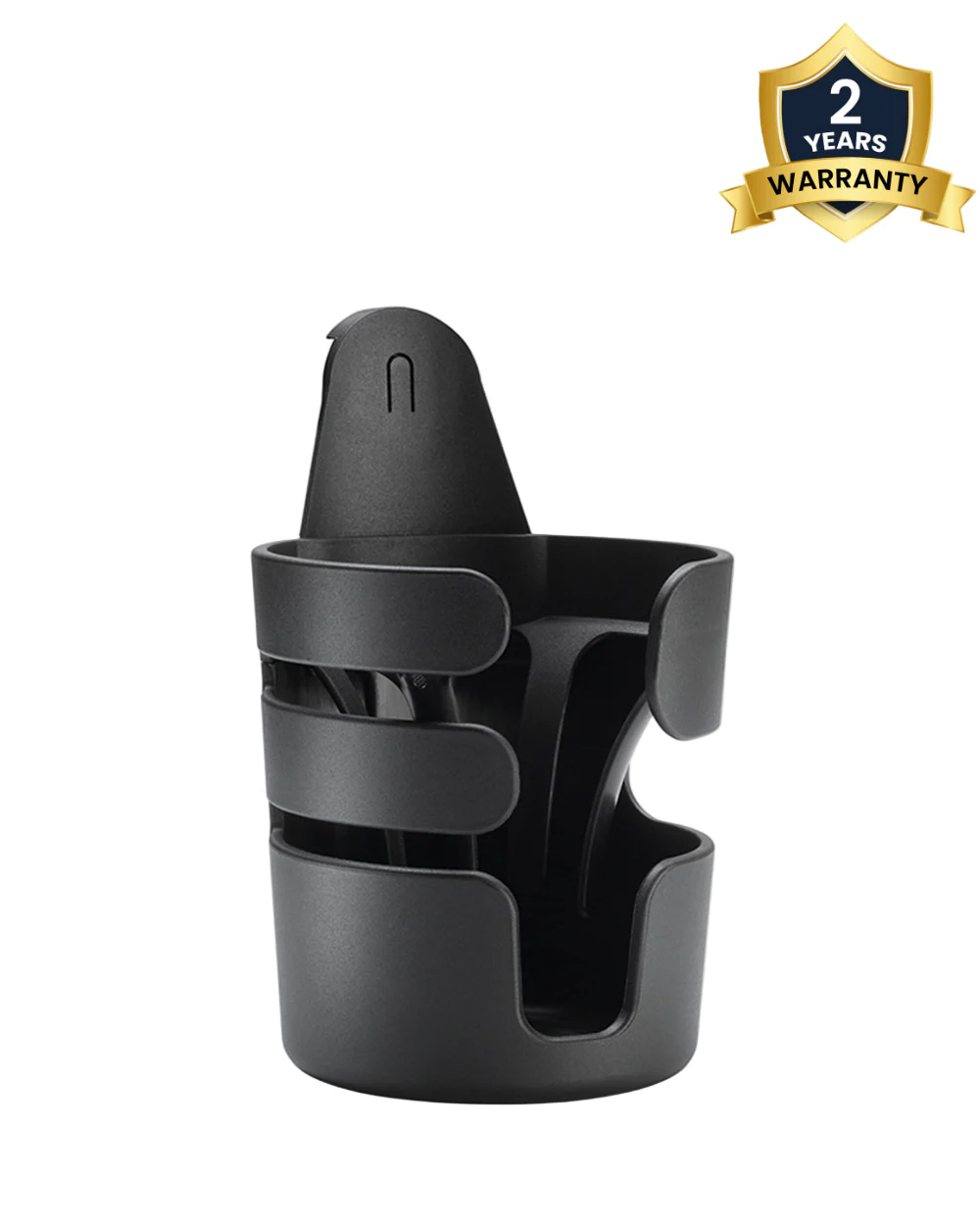 Bugaboo Cup Holder-Fits All Bugaboo Stroller-Clips Onto Handle Bar-2 Years Warranty-Black - Image 2