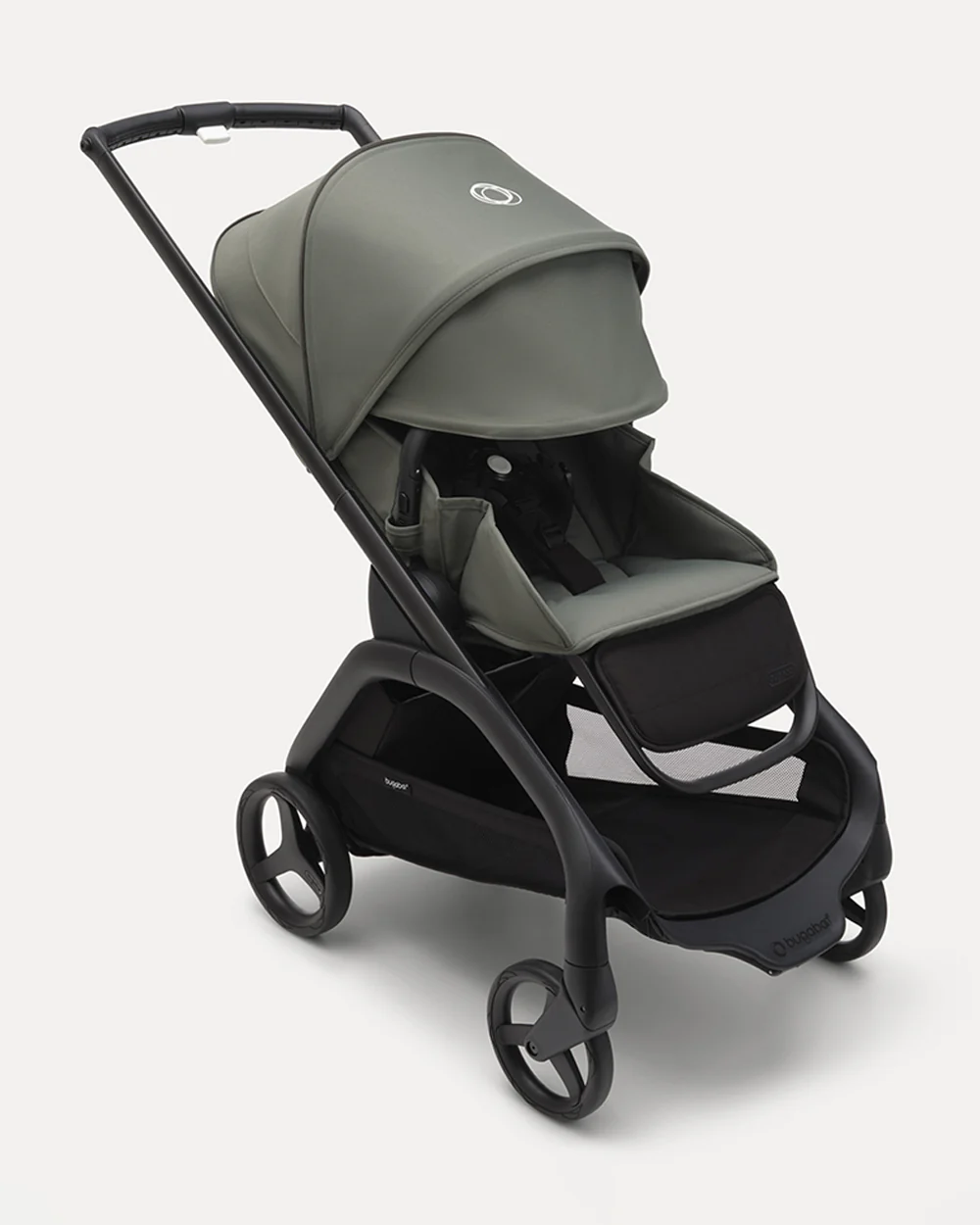 Bugaboo Dragonfly Lightweight Stroller-Unique & Patented One Hand Fold-Reversible & Flat Reclining Seat-Height Adjustable Parent Handle Bar-Travel System Compatible-Extra Large Storage Basket With Removable Bag-2 Years Warranty-For 0 to 4Y-Forest Green - Image 7