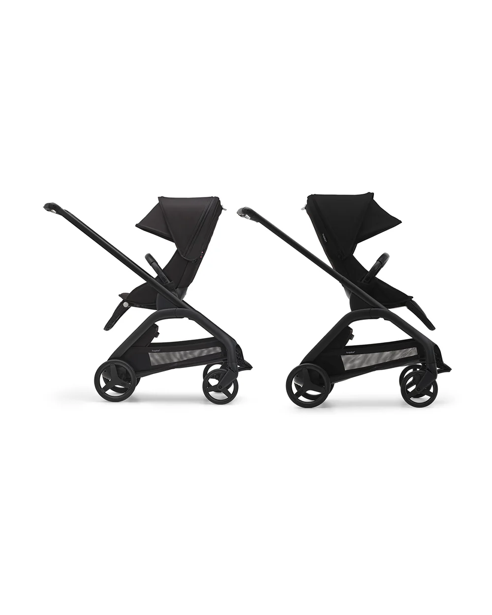 Bugaboo Dragonfly Lightweight Stroller-Unique & Patented One Hand Fold-Reversible & Flat Reclining Seat-Height Adjustable Parent Handle Bar-Travel System Compatible-Extra Large Storage Basket With Removable Bag-2 Years Warranty-For 0 to 4Y-Midnight Black - Image 13