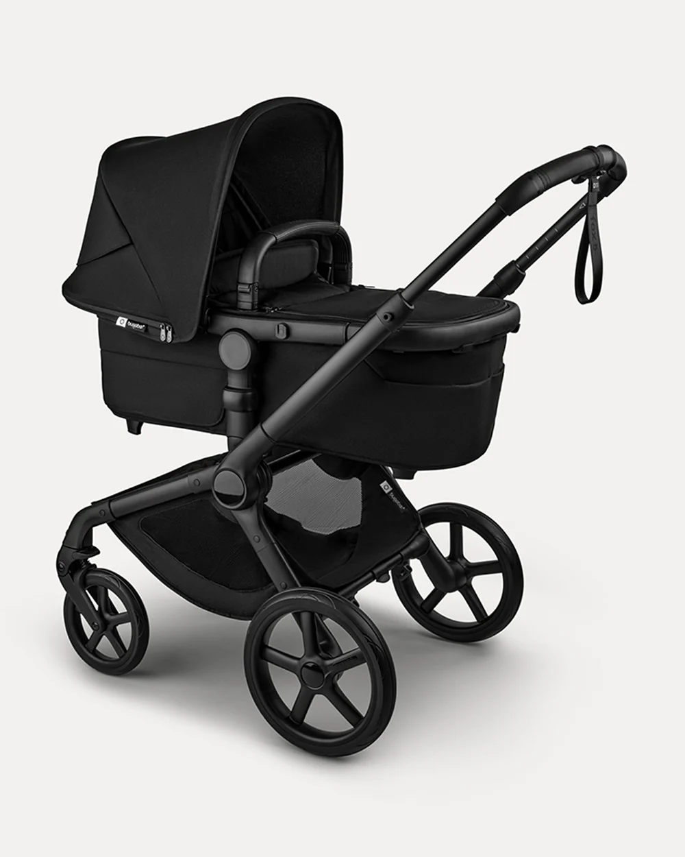 Bugaboo Fox 5 Renew Stroller-Convertible 2 in 1 Seat With Carry Cot Mode-Height Adjustable Parent Handle Bar-Reversible & Flat Reclining Seat-One Hand Fold-All Terrain Wheels-2 Year Warranty-For 0 to 4Y (Upto 22 Kg)-Heritage Black - Image 10
