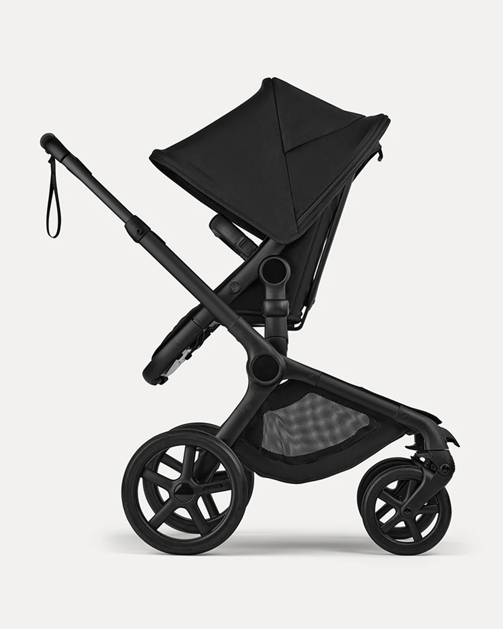Bugaboo Fox 5 Renew Stroller-Convertible 2 in 1 Seat With Carry Cot Mode-Height Adjustable Parent Handle Bar-Reversible & Flat Reclining Seat-One Hand Fold-All Terrain Wheels-2 Year Warranty-For 0 to 4Y (Upto 22 Kg)-Heritage Black - Image 11