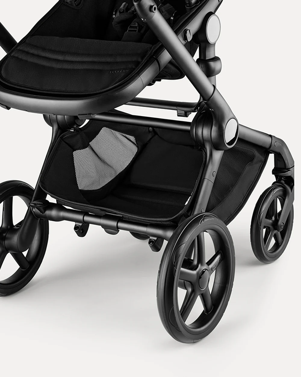 Bugaboo Fox 5 Renew Stroller-Convertible 2 in 1 Seat With Carry Cot Mode-Height Adjustable Parent Handle Bar-Reversible & Flat Reclining Seat-One Hand Fold-All Terrain Wheels-2 Year Warranty-For 0 to 4Y (Upto 22 Kg)-Heritage Black - Image 12