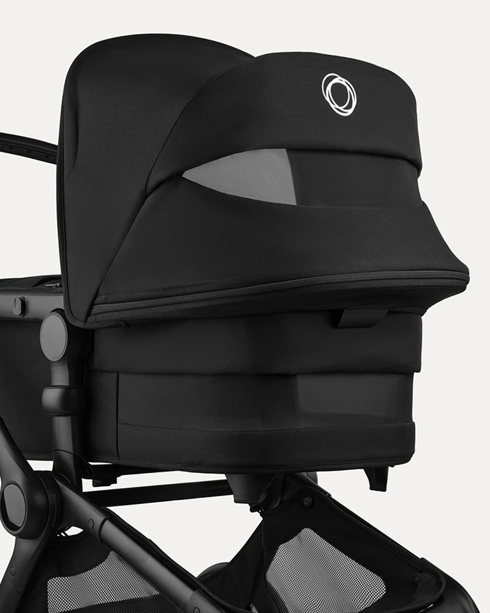 Bugaboo Fox 5 Renew Stroller-Convertible 2 in 1 Seat With Carry Cot Mode-Height Adjustable Parent Handle Bar-Reversible & Flat Reclining Seat-One Hand Fold-All Terrain Wheels-2 Year Warranty-For 0 to 4Y (Upto 22 Kg)-Heritage Black - Image 13