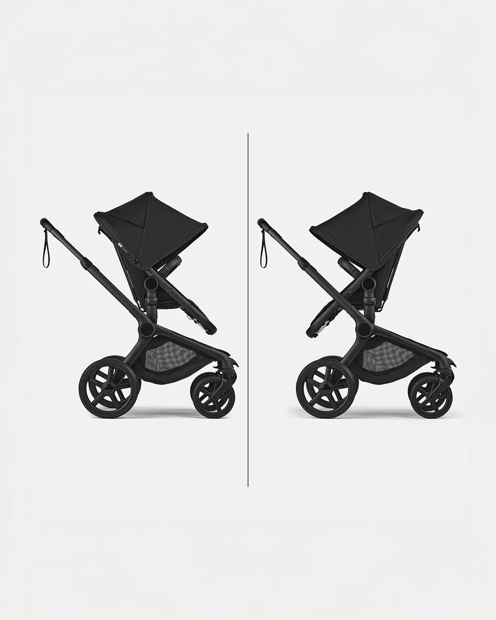 Bugaboo Fox 5 Renew Stroller-Convertible 2 in 1 Seat With Carry Cot Mode-Height Adjustable Parent Handle Bar-Reversible & Flat Reclining Seat-One Hand Fold-All Terrain Wheels-2 Year Warranty-For 0 to 4Y (Upto 22 Kg)-Heritage Black - Image 14