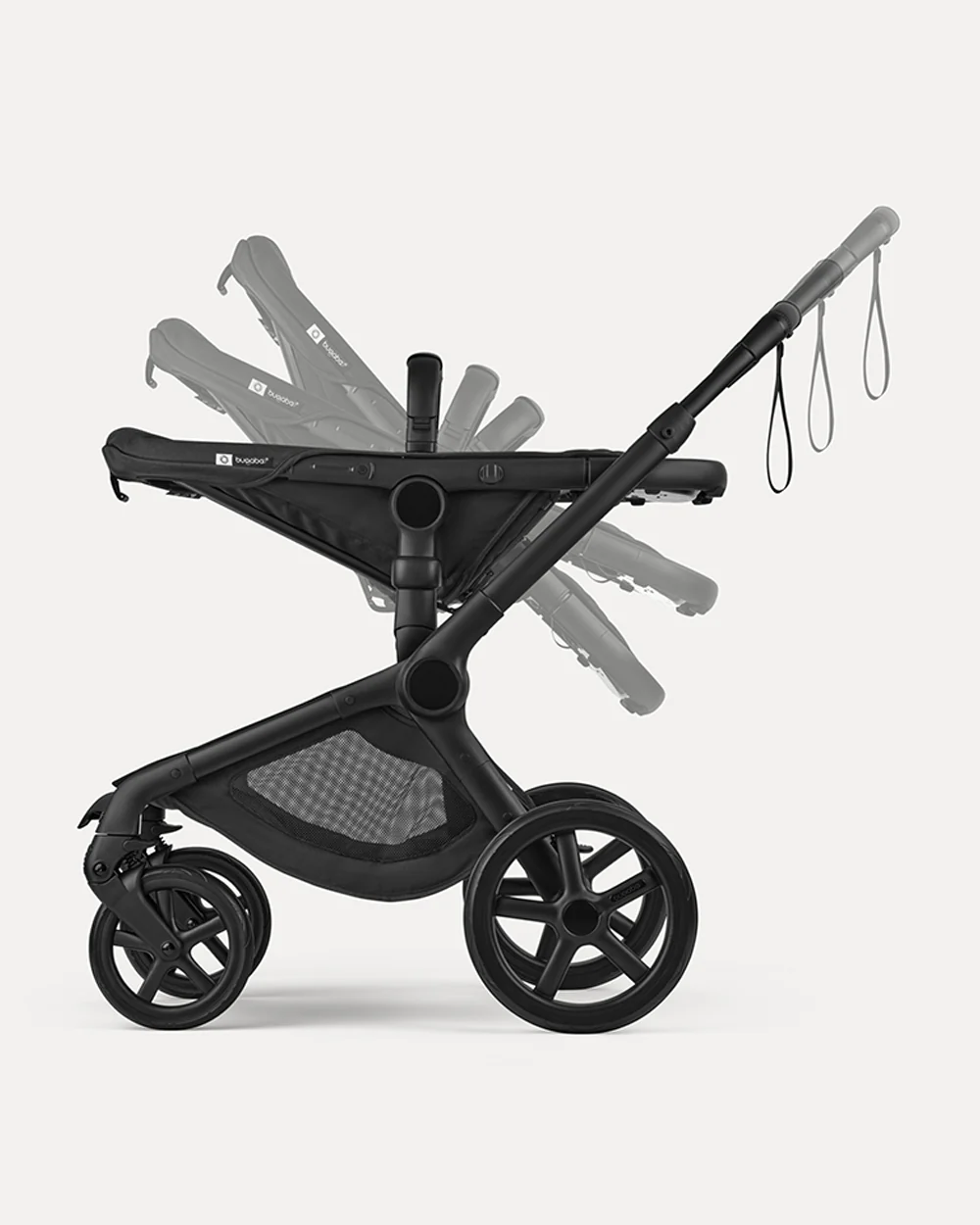 Bugaboo Fox 5 Renew Stroller-Convertible 2 in 1 Seat With Carry Cot Mode-Height Adjustable Parent Handle Bar-Reversible & Flat Reclining Seat-One Hand Fold-All Terrain Wheels-2 Year Warranty-For 0 to 4Y (Upto 22 Kg)-Heritage Black - Image 15