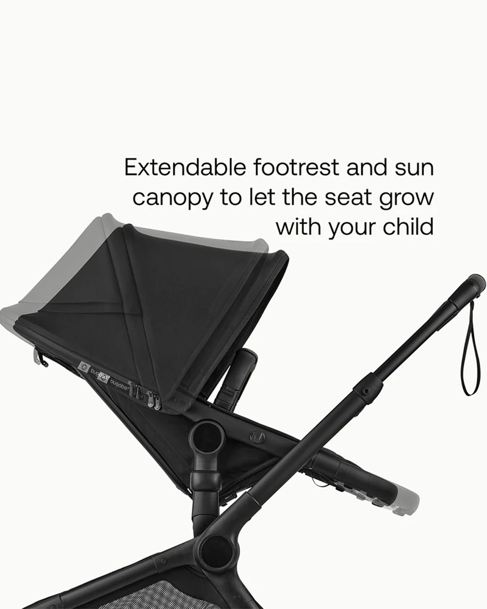 Bugaboo Fox 5 Renew Stroller-Convertible 2 in 1 Seat With Carry Cot Mode-Height Adjustable Parent Handle Bar-Reversible & Flat Reclining Seat-One Hand Fold-All Terrain Wheels-2 Year Warranty-For 0 to 4Y (Upto 22 Kg)-Moon Grey - Image 8