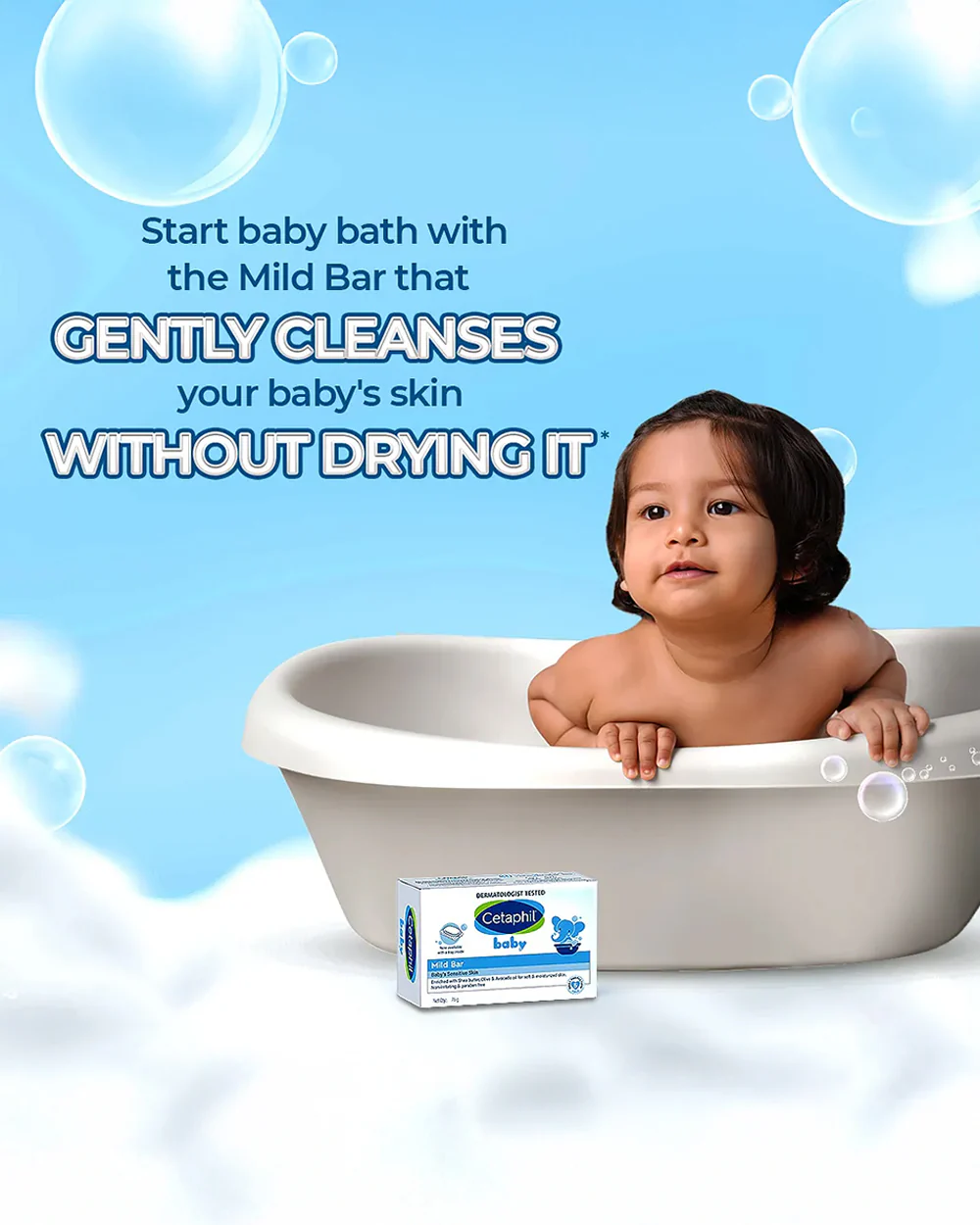 Cetaphil Mild Baby Soap Bar-With Shea Butter, Olive Oil & Avocado Oil-For Skin Softening & Moisturisation - Image 4