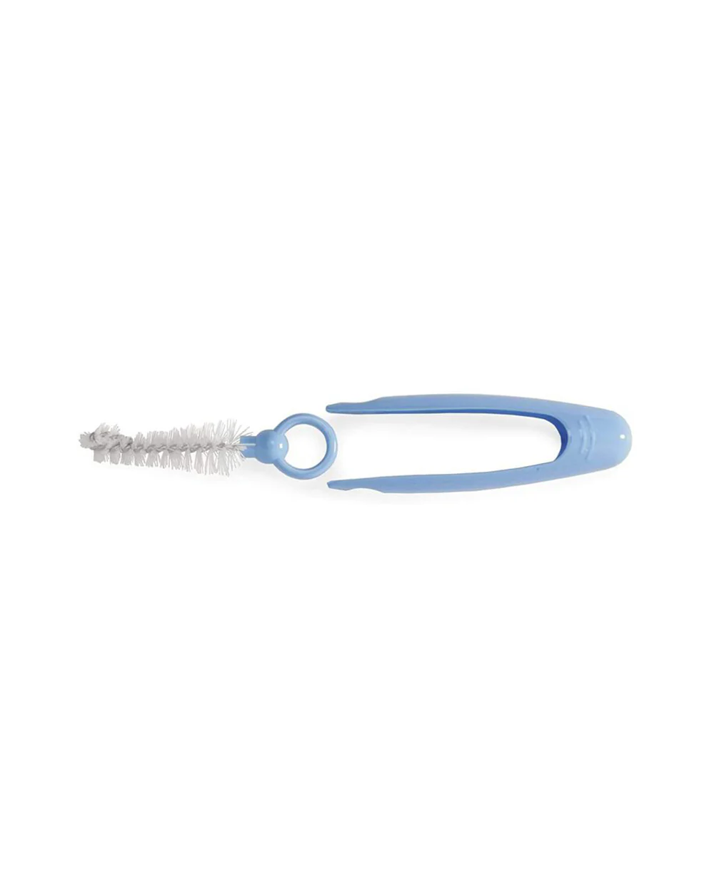 Chicco 3 in 1 Bottle Brush-Nylon Bristles-With Tong And Specific Brush For Teat-Blue & White - Image 4