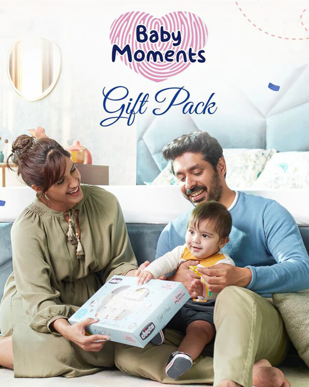 Chicco Baby Caring Blue New Born Gift Set-Pack Of 7-Gift For Baby Shower & Baby Birthday - Image 7