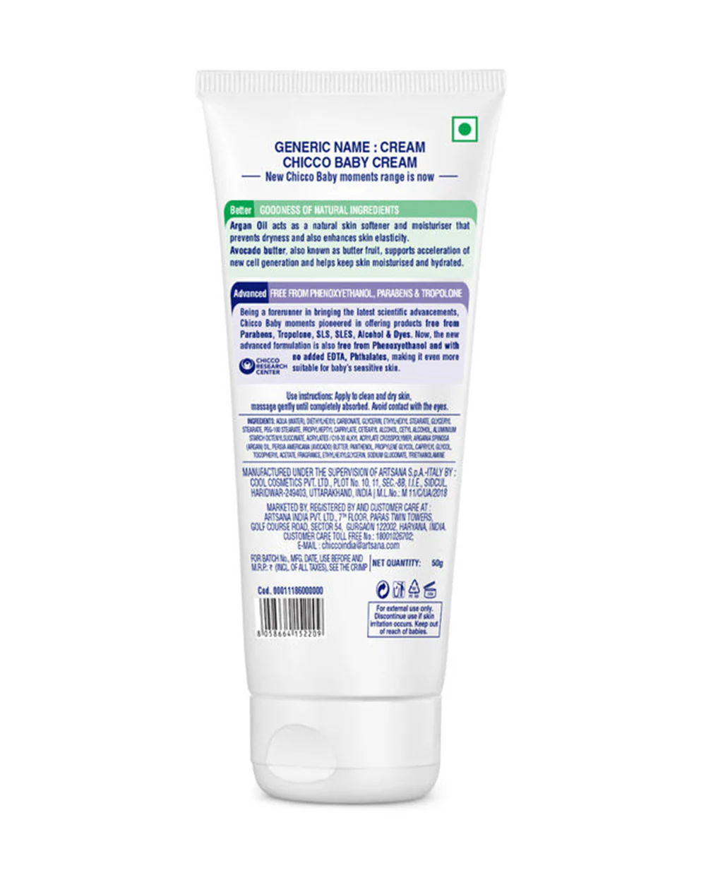 Chicco Baby Moments Baby Cream-With Argan Oil & Avocado Butter - Image 10