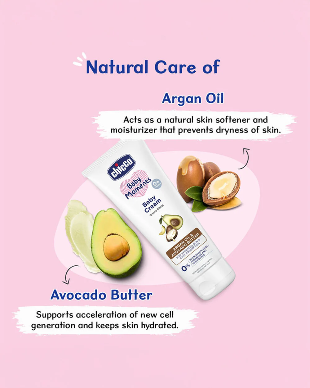 Chicco Baby Moments Baby Cream-With Argan Oil & Avocado Butter - Image 13