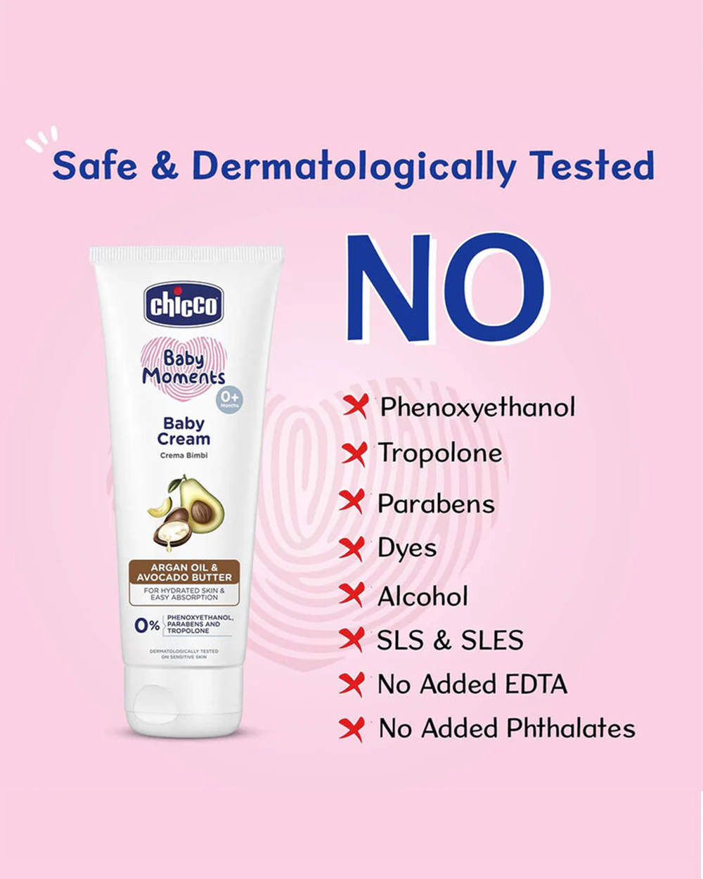 Chicco Baby Moments Baby Cream-With Argan Oil & Avocado Butter - Image 6