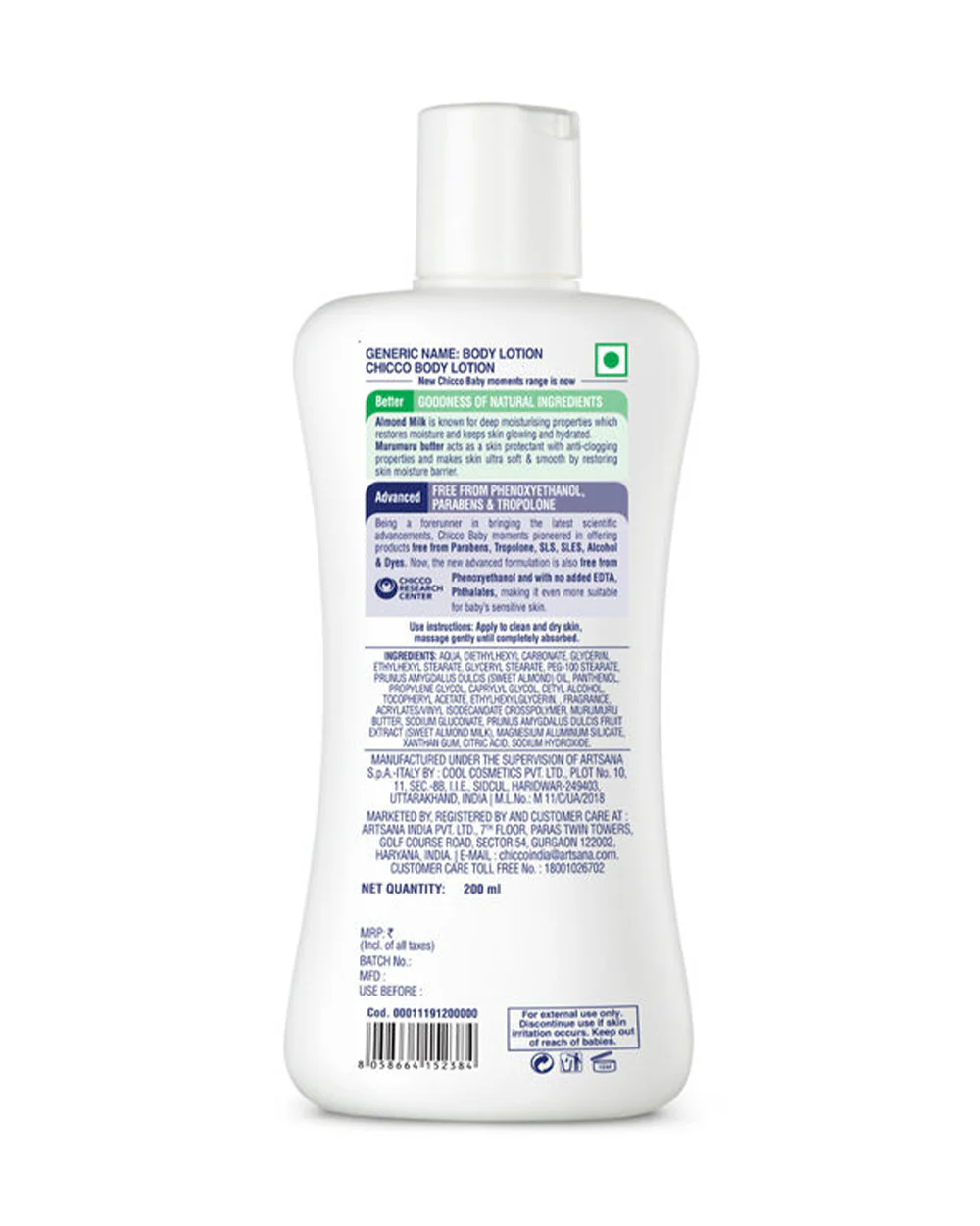 Chicco Baby Moments Baby Lotion-With Almond Milk & Murumuru Butter - Image 10