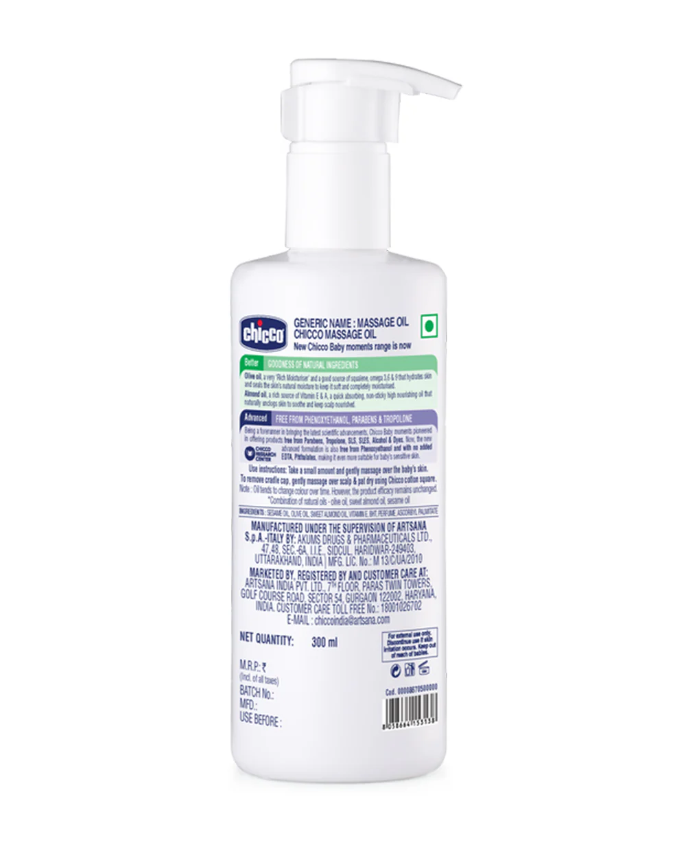 Chicco Baby Moments Baby Massage Oil-With Olive & Almond Oil - Image 10
