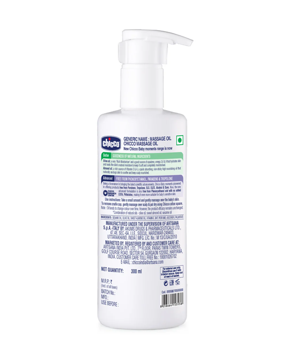 Chicco Baby Moments Baby Massage Oil-With Olive & Almond Oil - Image 18