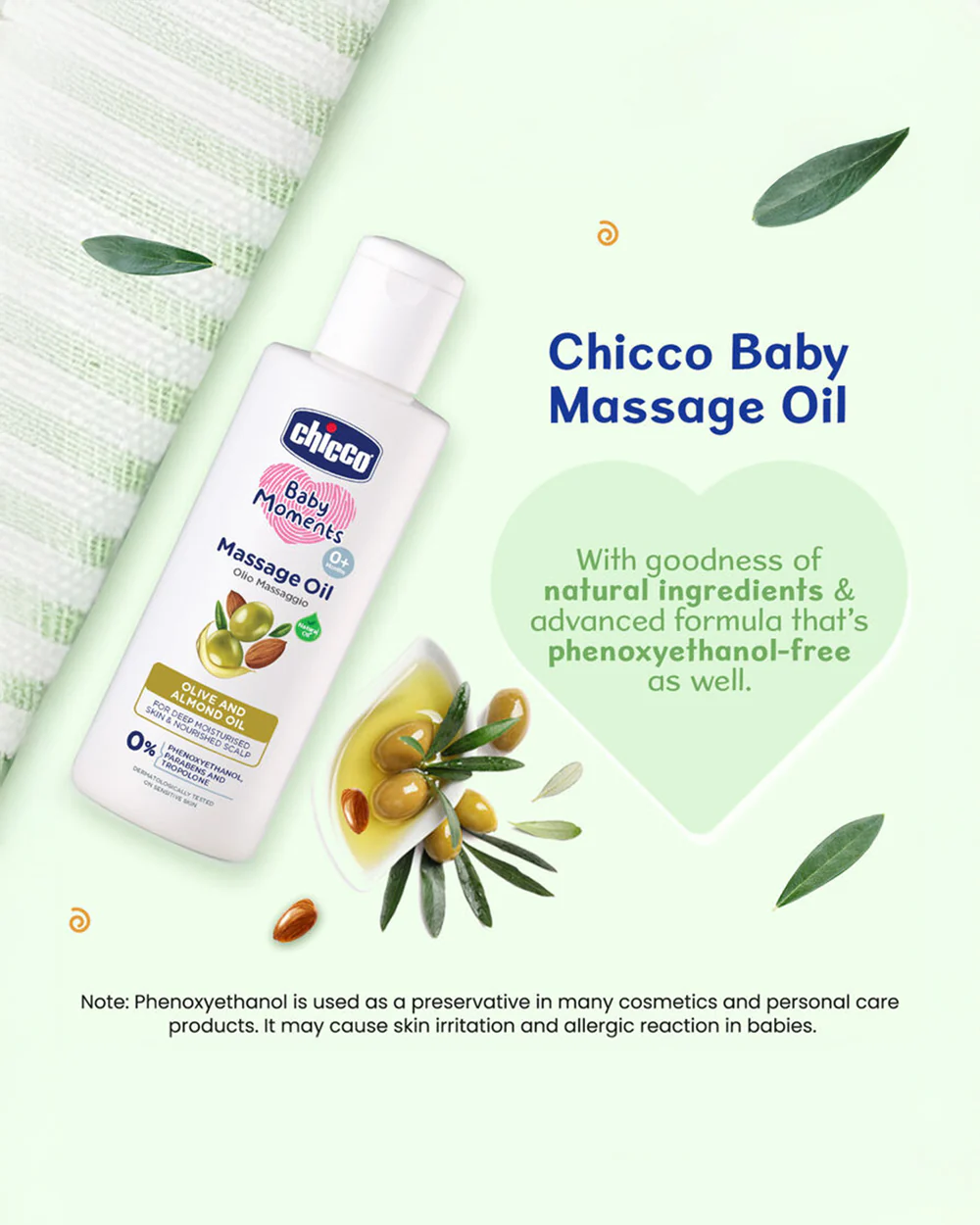 Chicco Baby Moments Baby Massage Oil-With Olive & Almond Oil - Image 33