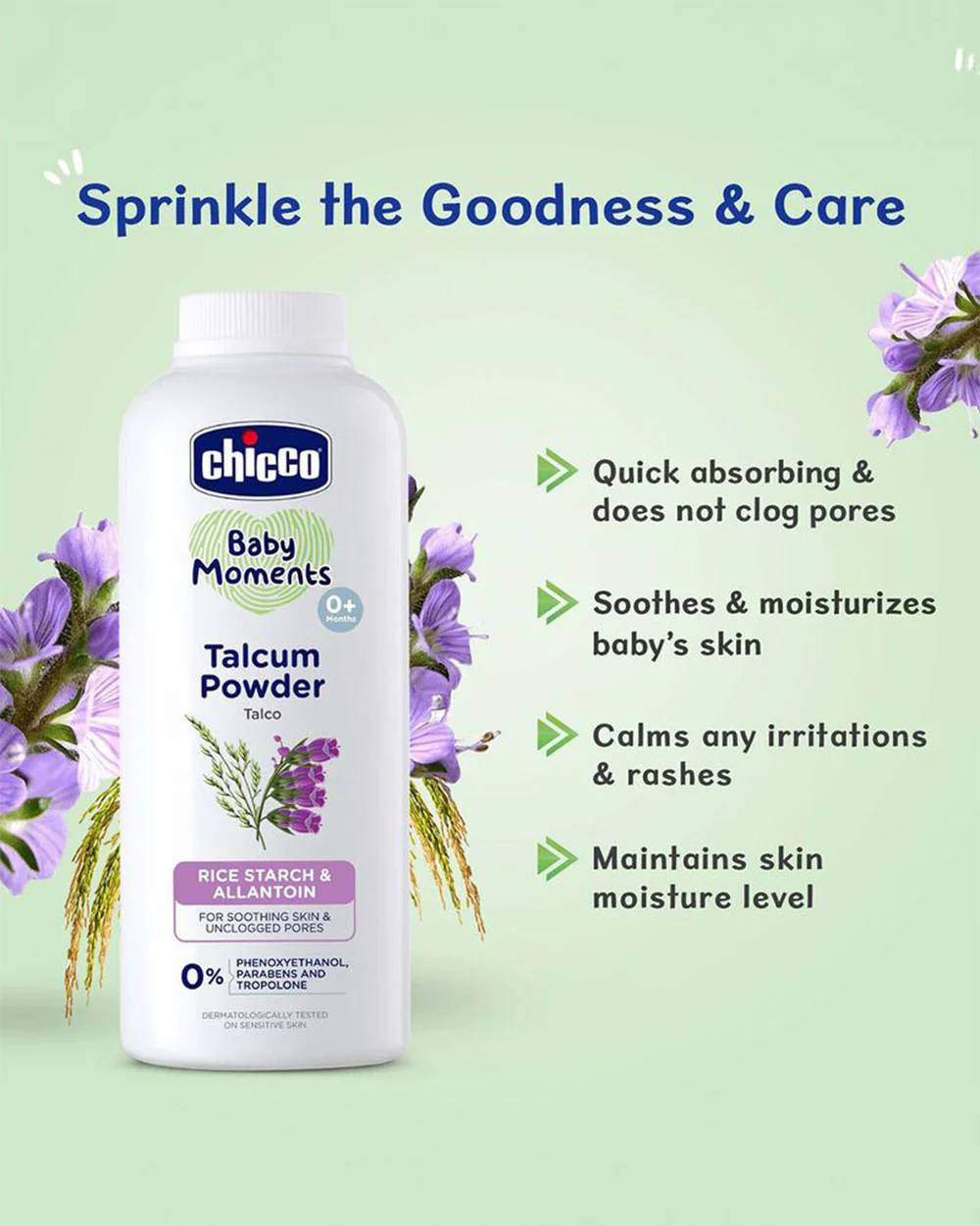 Chicco Baby Moments Baby Powder-With Rice Starch & Allantoin - Image 11