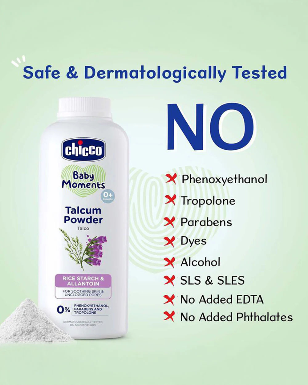 Chicco Baby Moments Baby Powder-With Rice Starch & Allantoin - Image 7