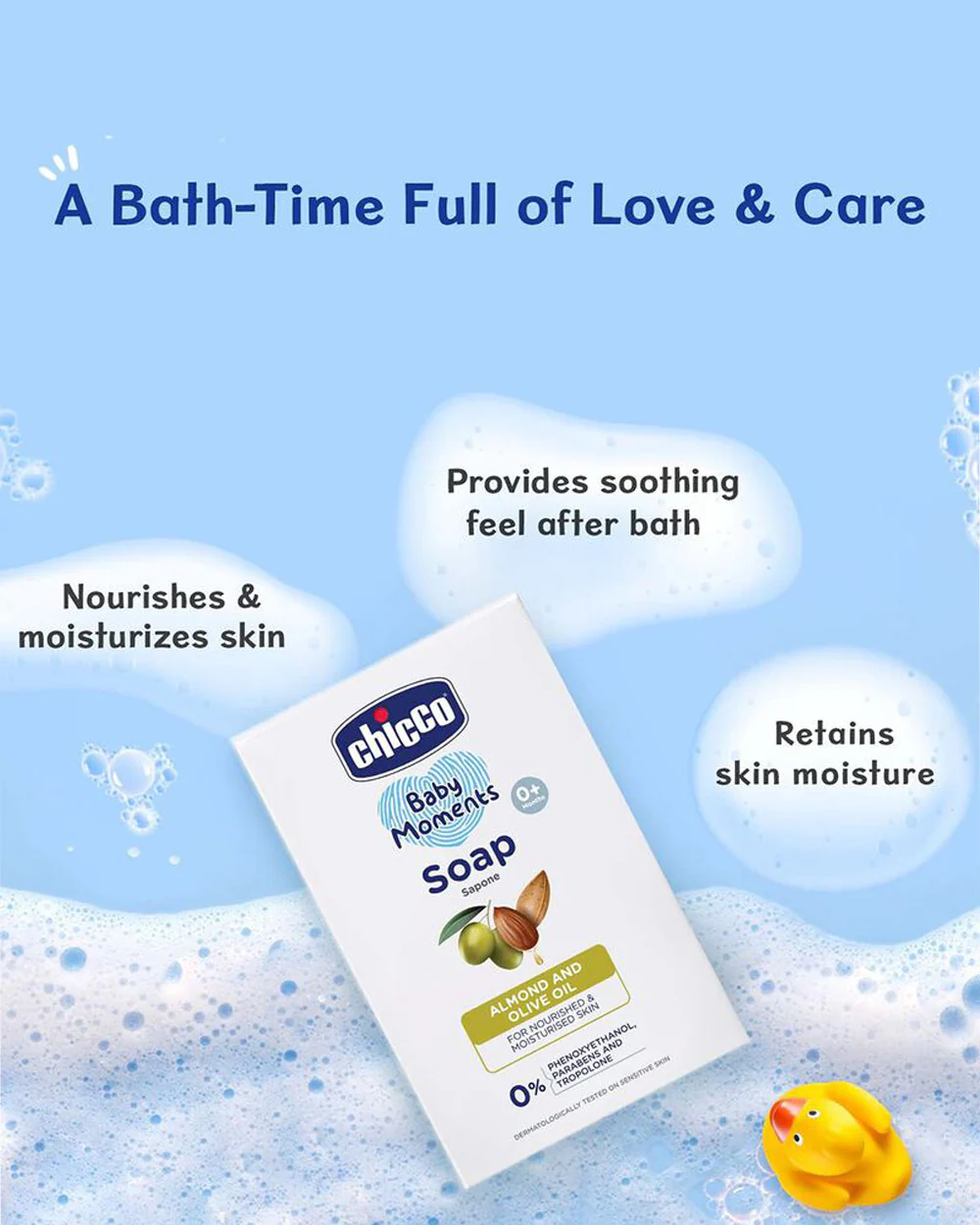 Chicco Baby Moments Baby Soap Bar-With Almond & Olive Oil-75 g - Image 11