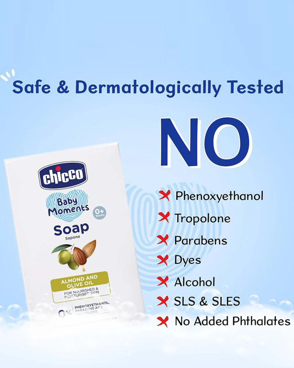 Chicco Baby Moments Baby Soap Bar-With Almond & Olive Oil-75 g - Image 21