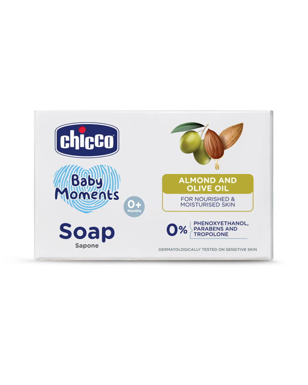 Chicco Baby Moments Baby Soap Bar-With Almond & Olive Oil-75 g - Image 9