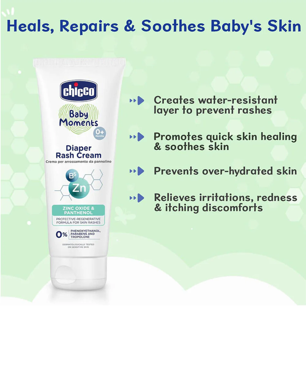 Chicco Baby Moments Diaper Rash Cream-With Zinc Oxide & Panthenol - Image 3