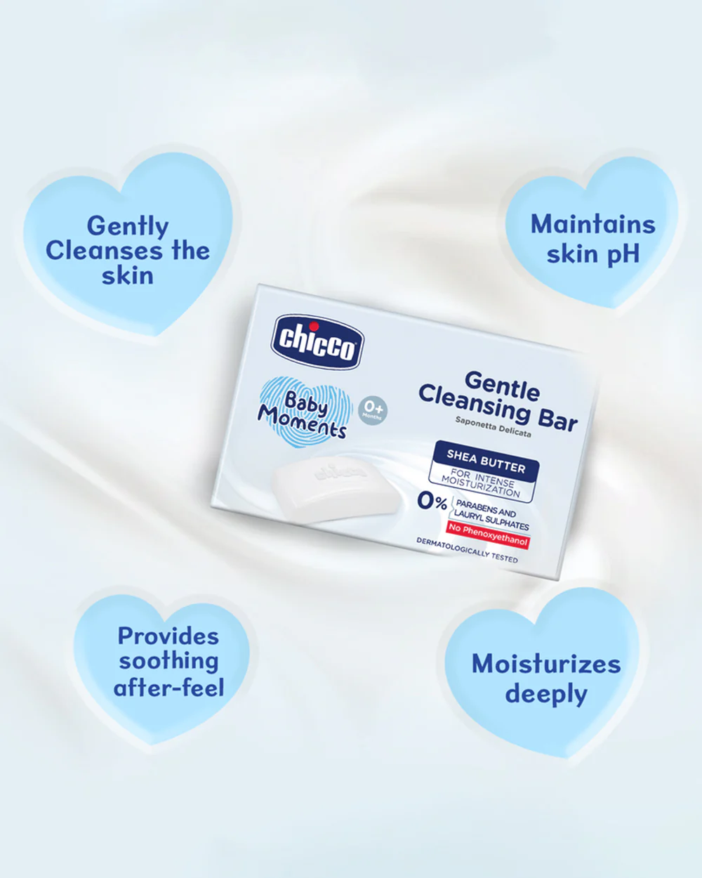 Chicco Baby Moments Gentle Baby Soap Bar-With Shea Butter - Image 3